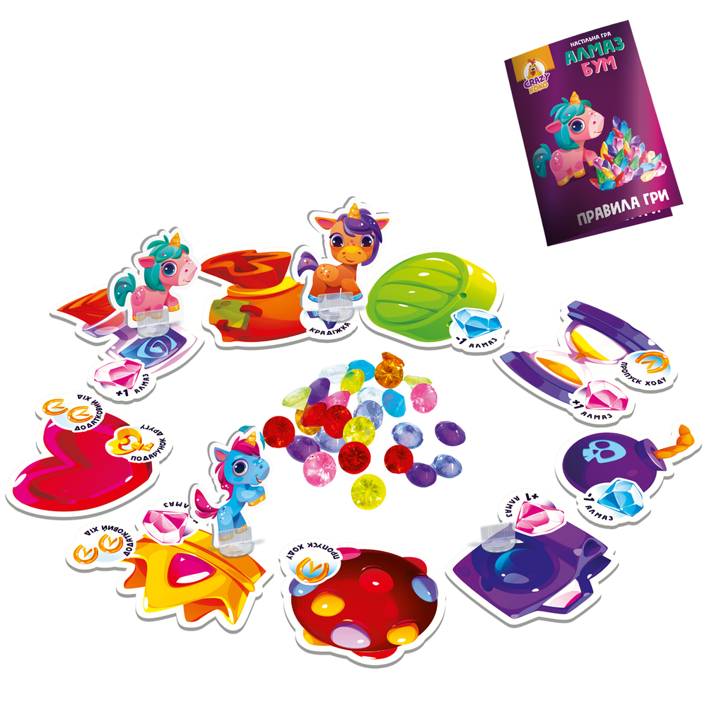 Фото, Видеообзоры гра настільна vladi toys маршрутна. алмаз бум єдиноріжки vt8055-31