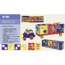 Каталочка KI-403 (380050R) (24шт / 2) сортер, пазли, літери, рахівниця, в кор. 46 * 9,5 * 14см