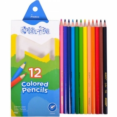 Олівці 1100-12CB 12 цветов шестигранные , Colorite, Marco