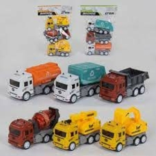 Набір машин JW567-008 2види,інерція,рухомі елементи,3шт. в кульку