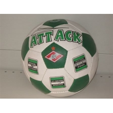 Мяч футбольний Attack (білий з синім) 601