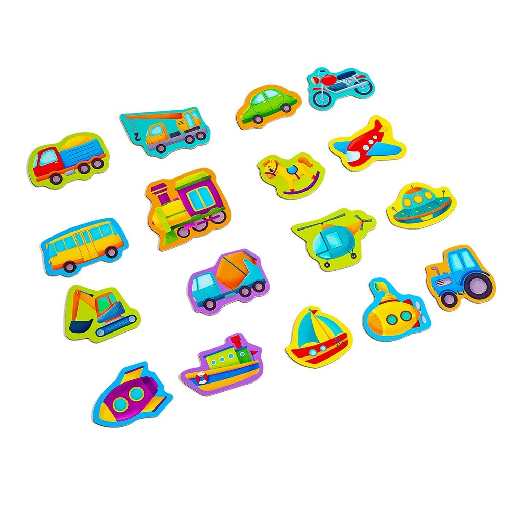 Фото, Видеообзоры набір магнітів «транспорт» vt3106-26