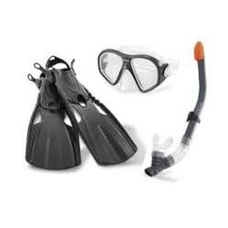 Набір для плавання 55657 (6шт) трубка маска ласти від 14 років