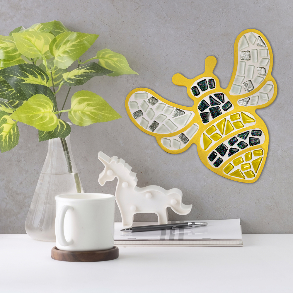 Фото, Видеообзоры набір для творчості скляна мозаїка «бджілка» для дітей mosaaro ma7001