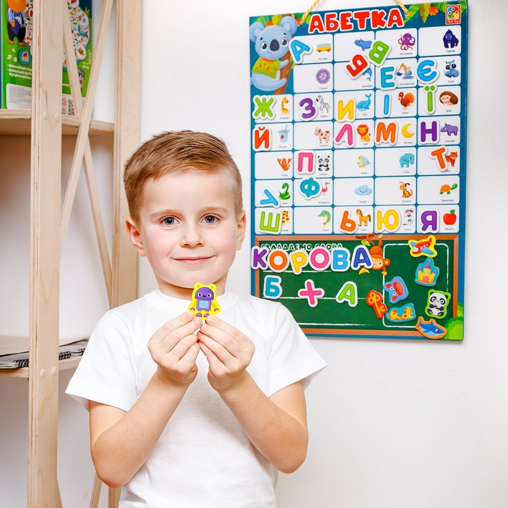 Фото, Видеообзоры магнітна абетка vt5555-05