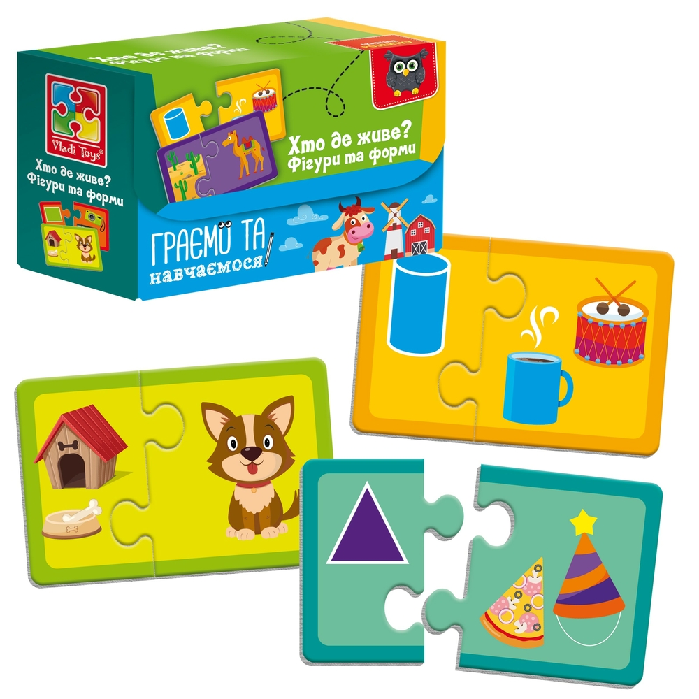 Фото, Видеообзоры гра настільна «знайди пару. хто де живе?» vladi toys vt5003-03