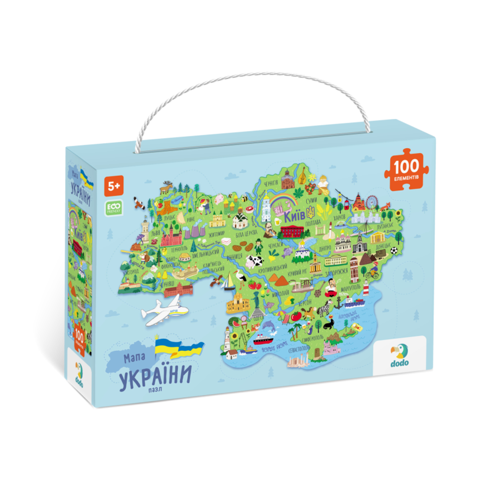 Фото, Відеоогляди пазл dodo мапа україни