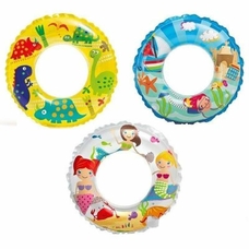 Круг 59242 (36шт) цветной с рыбками 61 см