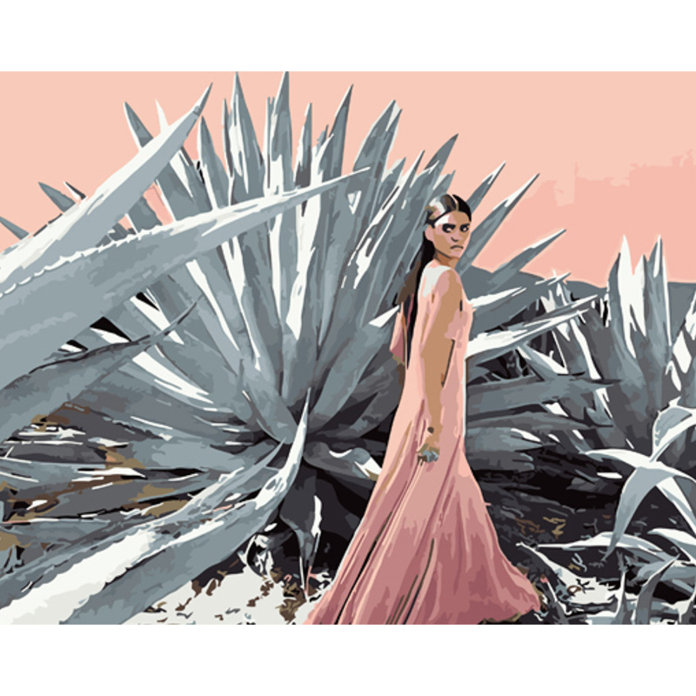 Фото, Відеоогляди картина за номерами strateg преміум біля алоє з лаком розміром 40х50 см (gs1322)