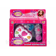 Косметика M 0301 U/R (96шт) тени, блестки, помада, блеск, в кор-ке, 19,5-20,5-3см