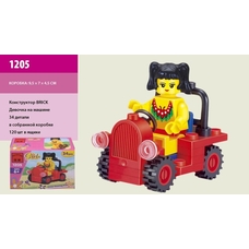 Конструктор BRICK 1205 трактор 34дет.распак.кор.9,5*7*4,5 (320шт)