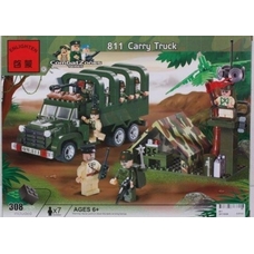 Конструктор BRICK 811 воен.лагерь с грузовиком 308дет.распак.кор.34*5*26 ш.к./30/