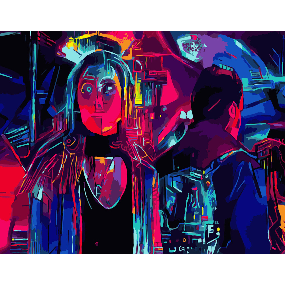 Фото, Відеоогляди картина за номерами strateg преміум техно-абстракція розміром 40х50 см (gs338)