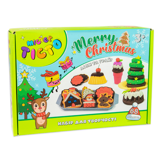 Отзывы  набір для творчості містер тісто merry christmas strateg українською мовою (41022)