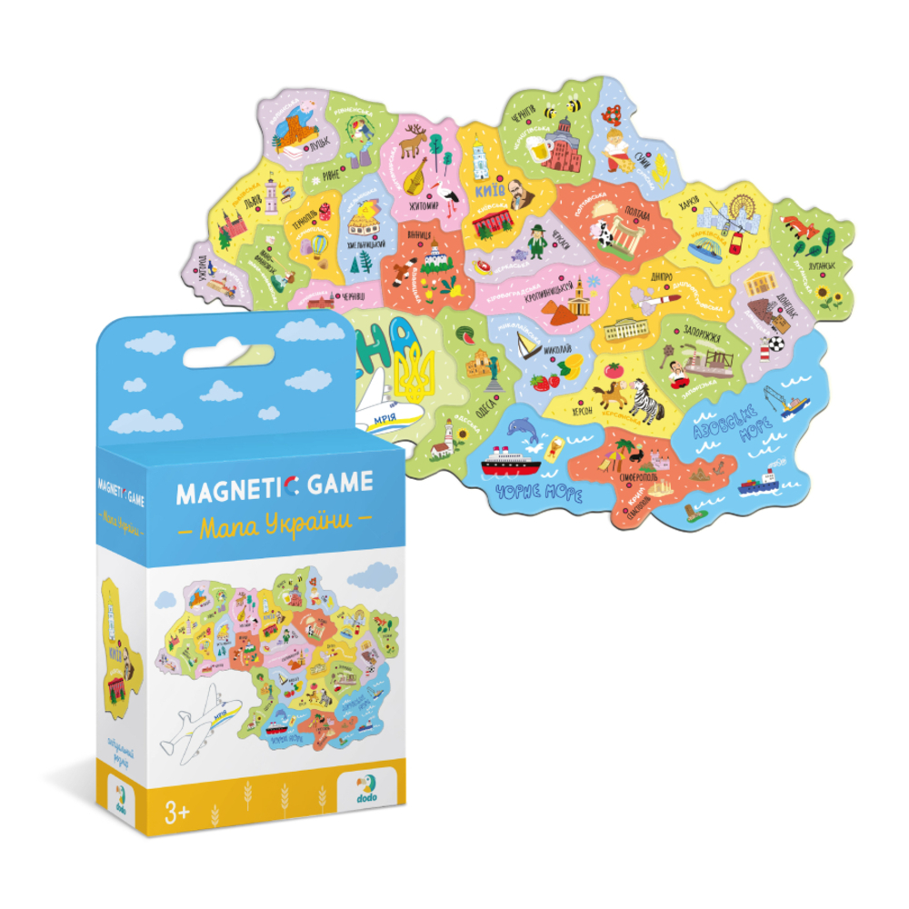 Фото, Видеообзоры пазл dodo магнітна мапа україни