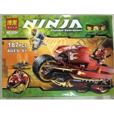 Конструктор Ninja 9754 мотоцикл распак.187дет.кор.26*6*19 ш.к./120/