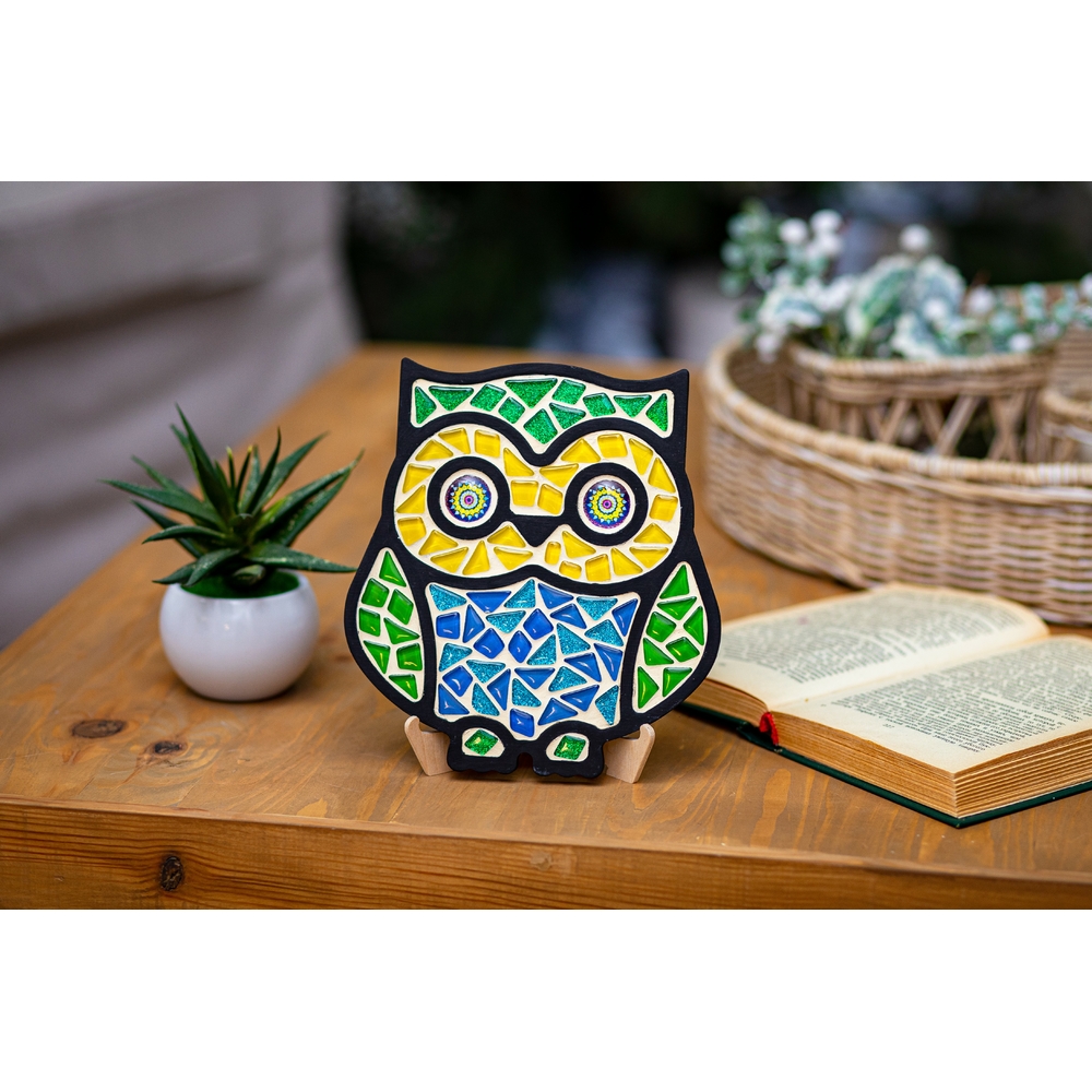 Фото, Видеообзоры набір для творчості скляна мозаїка «сова» mosaaro ma2004