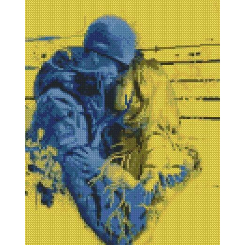 Фото, Відеоогляди алмазна мозаїка strateg преміум героїчне кохання розміром 30х40 см hx436