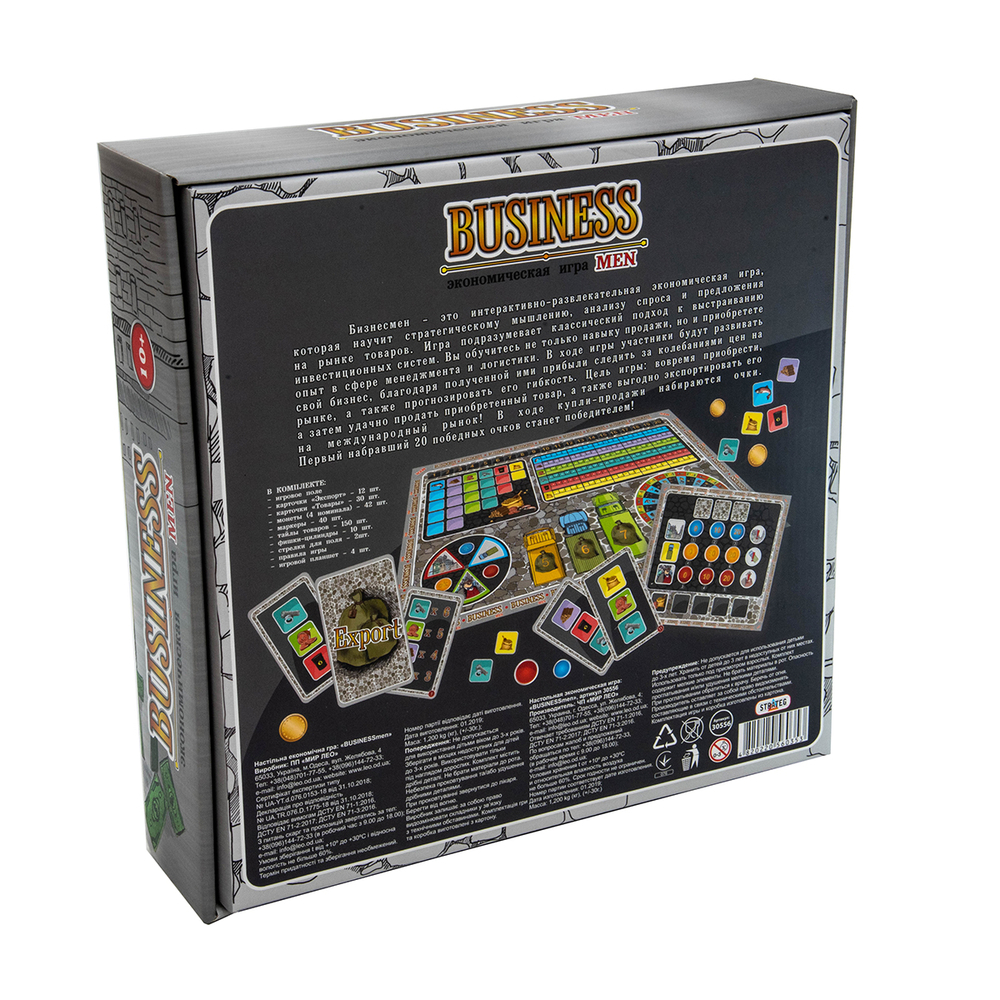Фото, Відеоогляди настільна гра strateg business men економічна англійською мовою (30515)