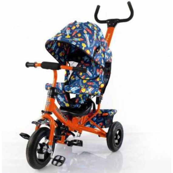 Велосипед триколісний TILLY Trike T-351-3 ПОМАРАНЧЕВИЙ з надувними колесами / 1 /