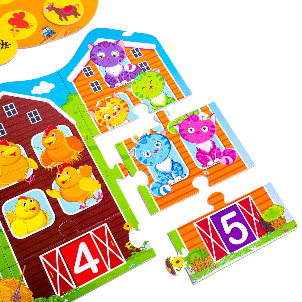 Фото, Видеообзоры великий розвиваючий набір 3 в 1 «ферма» vt2901-03