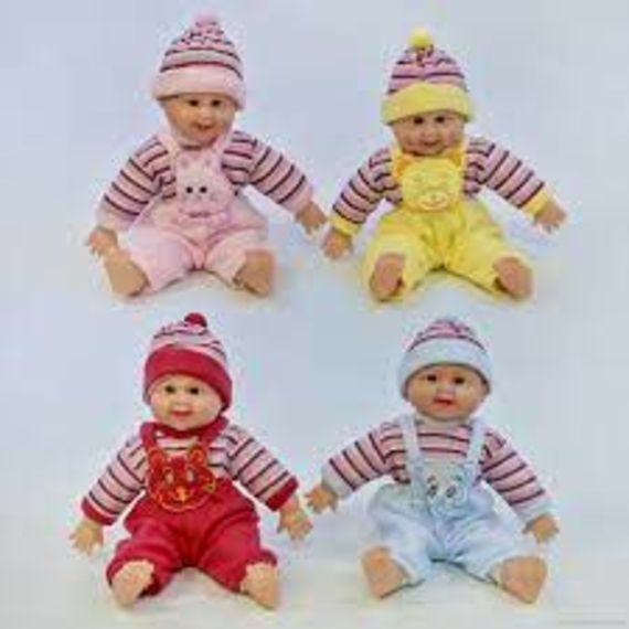 Лялька X 1428-1 (100шт) хохотун, в кульке, 35см