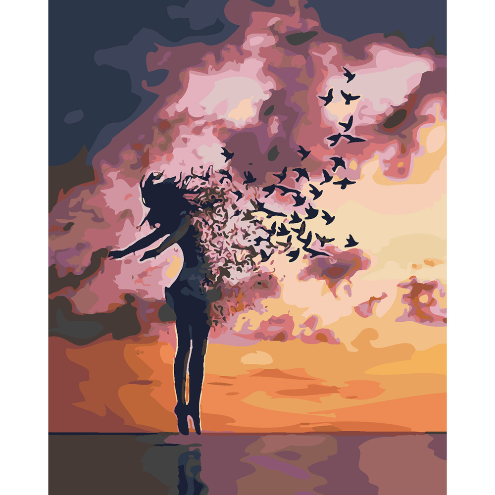 Фото, Видеообзоры картина за номерами strateg преміум вільна душа з лаком розміром 40х50 см sy6307