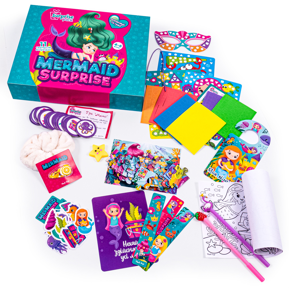 Фото, Видеообзоры набір для творчості vladi toys з сюрпризами «русалонька» vt8080-05