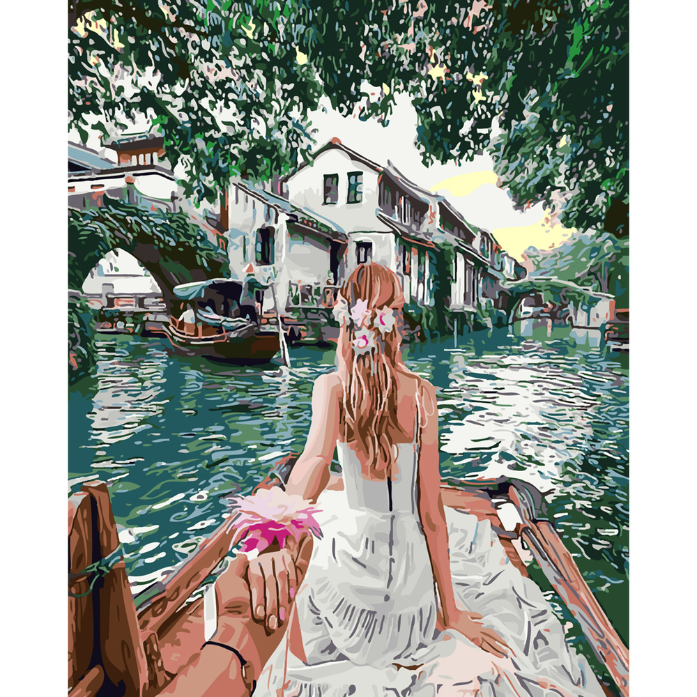 Фото, Видеообзоры картина за номерами strateg преміум follow me. на краю світу з лаком розміром 40х50 см sy6123