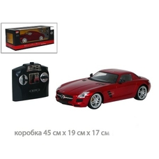Машина 2024 (12шт) р/у, аккум, 1:14, Mersedes-Benz SLS AMG, в кор-ке, 45-17-19см