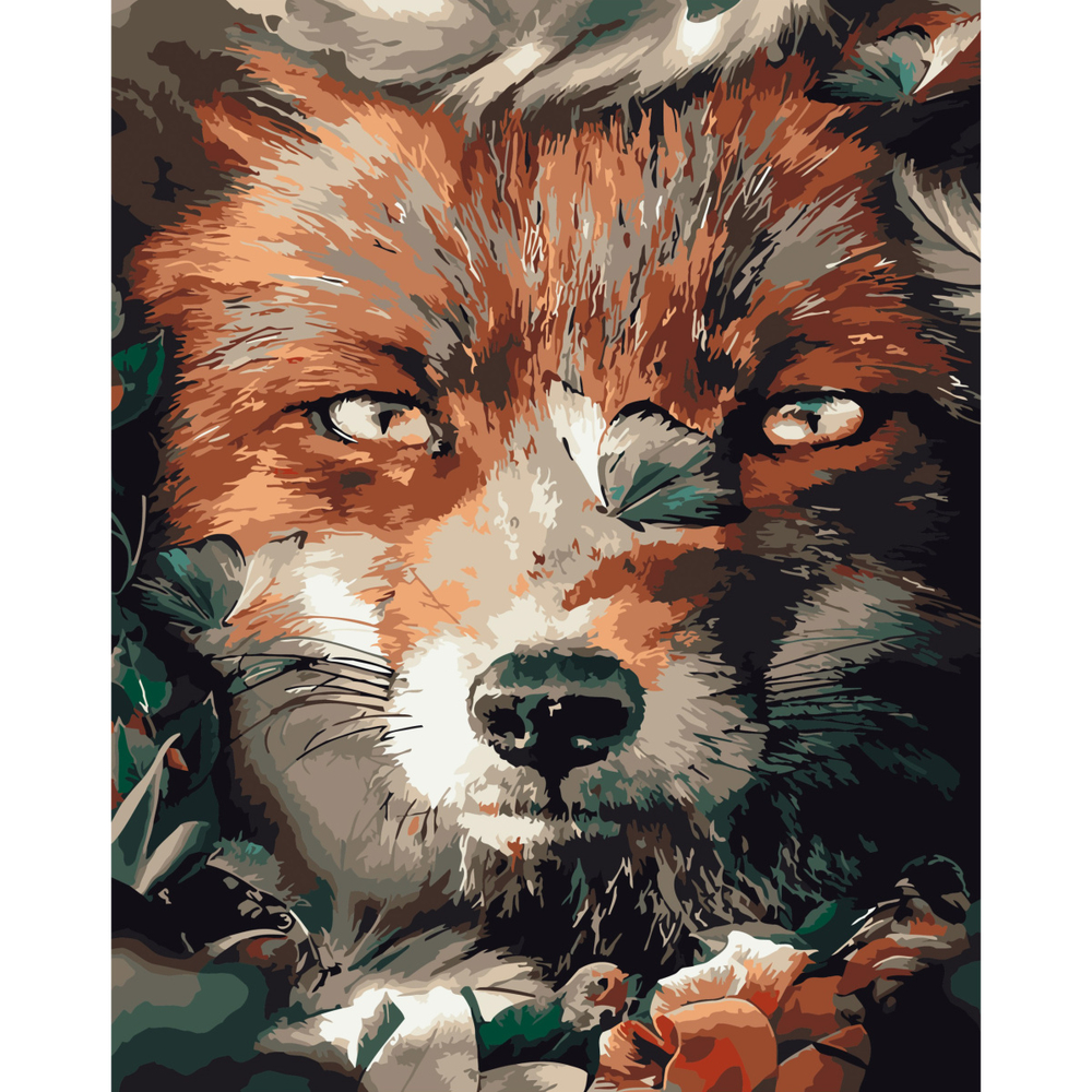 Фото, Видеообзоры картина за номерами strateg преміум руда красуня з лаком розміром 40х50 см (sy6762)