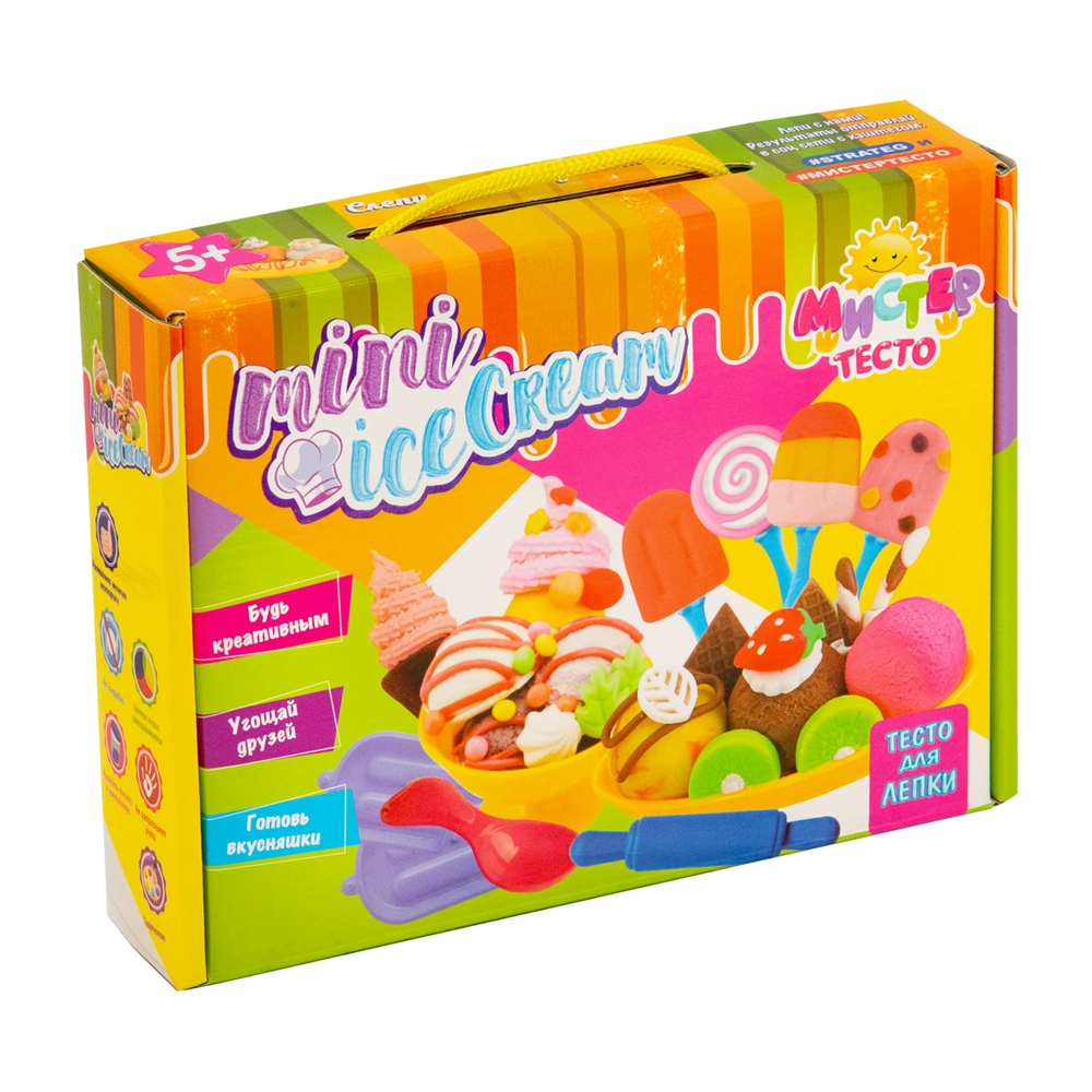 Фото, Видеообзоры набір для творчості strateg містер тісто - mini ice cream 21 елементів (71202)