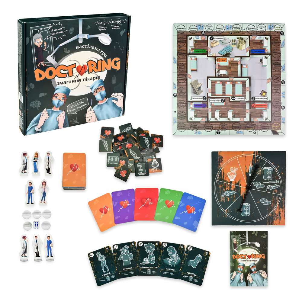 Фото, Видеообзоры настільна гра strateg doctoring - змагання лікарів українською мовою (30916)