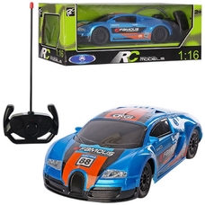 Машина QX3688-4 (24шт) р/у,1:16, 24см, свет, рез.колеса, на бат-ке, в кор-ке,33-15,5-13см