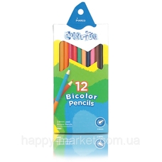 Олівці 1100-24CB 24 цветов шестигранные , Colorite, Marco