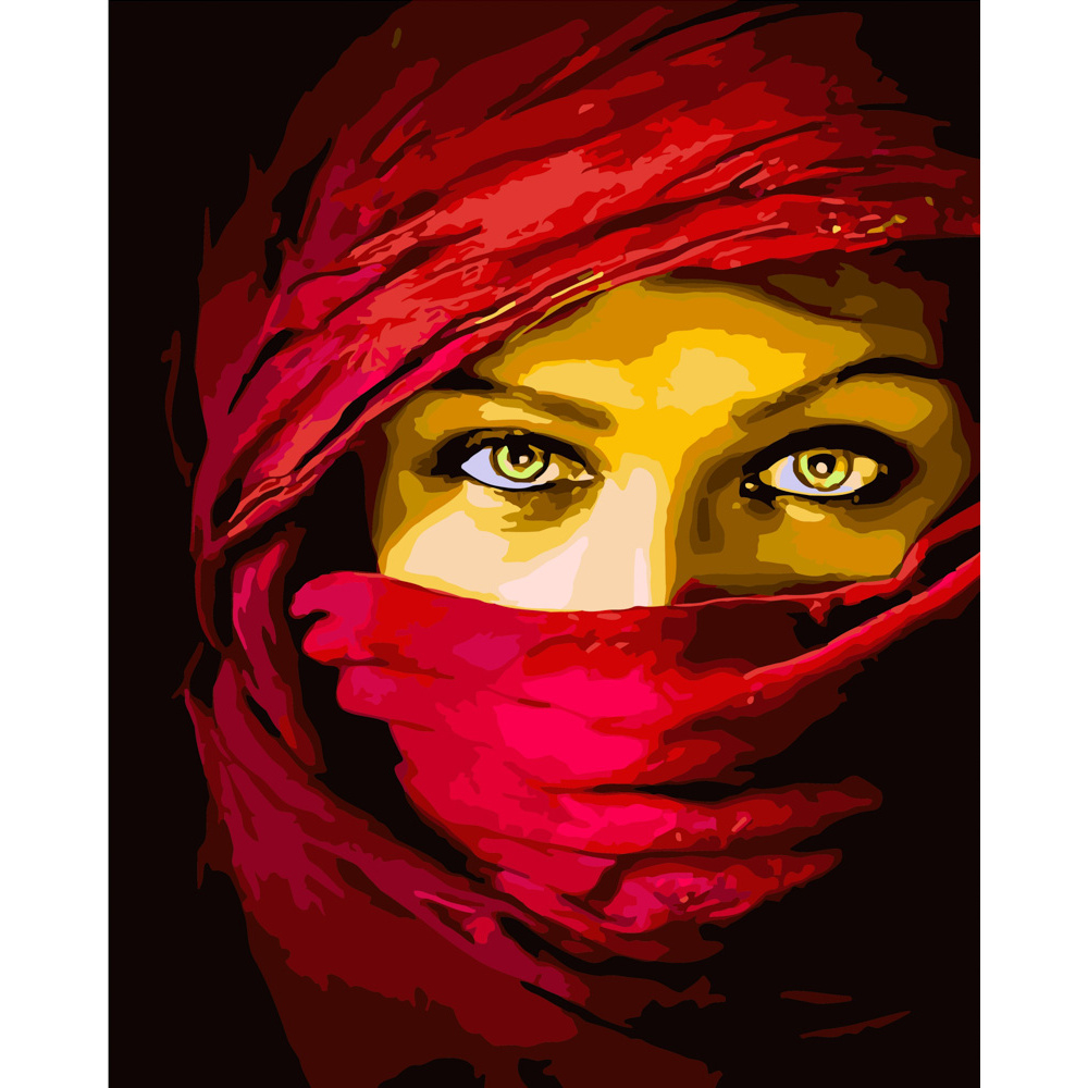 Фото, Відеоогляди картина за номерами strateg преміум погляд східної принцеси розміром 40х50 см (gs202)