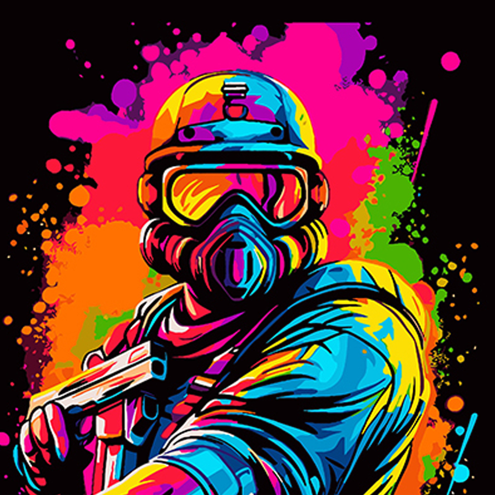 Фото, Видеообзоры картина за номерами strateg преміум мужній образ із зброєю на чорному фоні розміром 40х40 см (av4040-34)