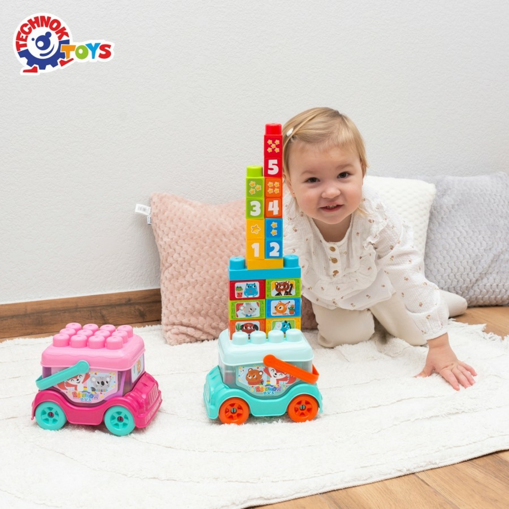 Фото, Видеообзоры іграшка "автобус-конструктор технок", арт.0396