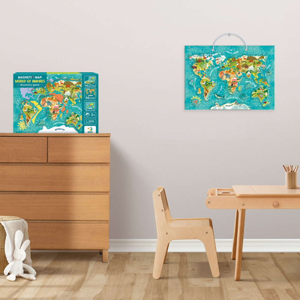 Фото, Видеообзоры розвиваюча гра dodo магнітна мапа світу тварини