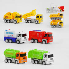 Набір машин 890-88А (216/2) 3 види, 2 штуки, інерція, у пакеті