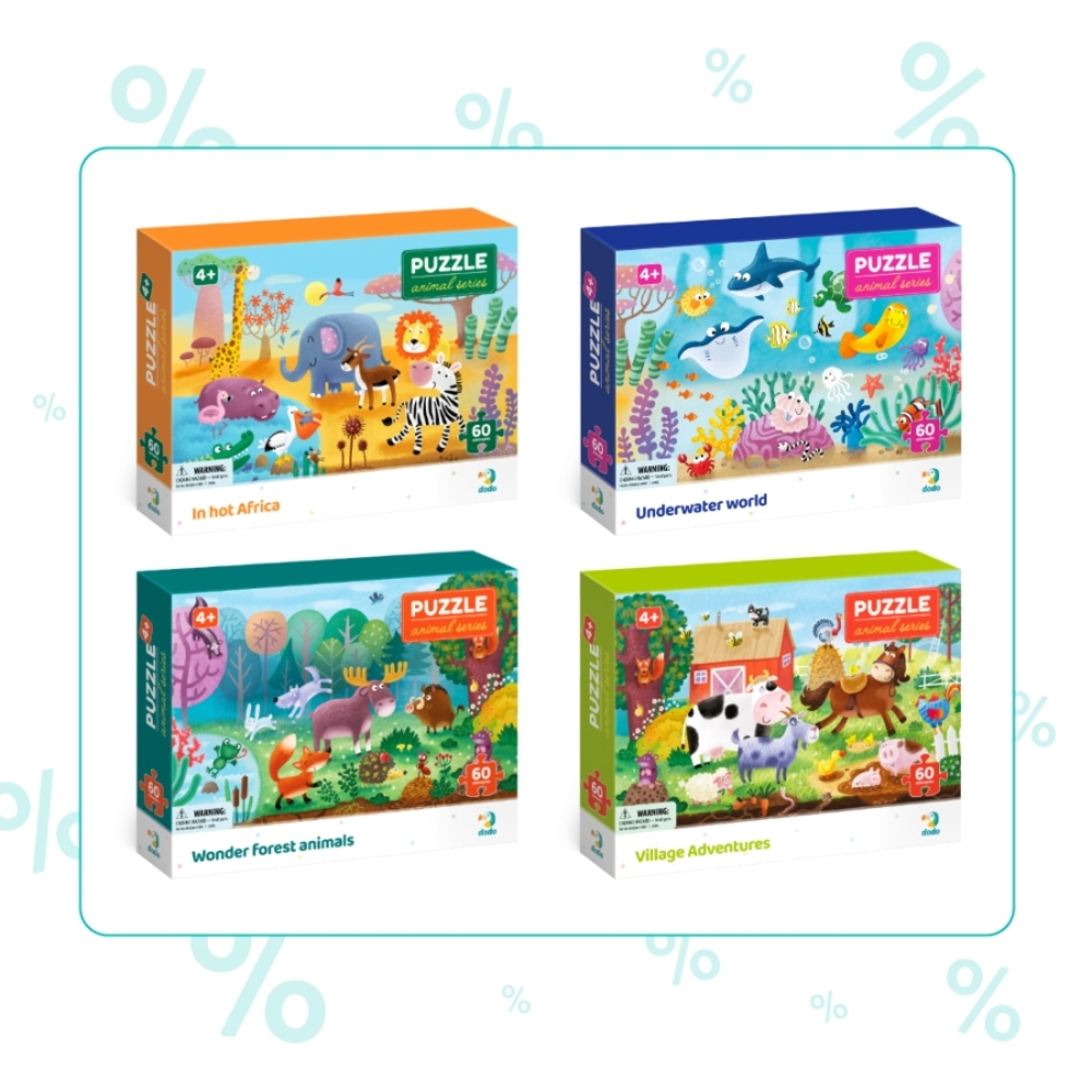 Фото, Видеообзоры набір пазлів dodo тварини