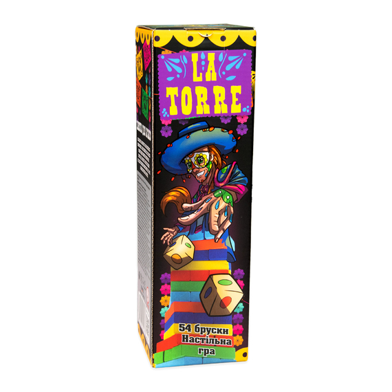 Настільна гра Strateg La Torre джанга 54 бруска українською мовою (30758)