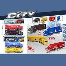 Набір машин BQ600-59 (144/2) 2 види, 2 вантажівки, інерція, у пакеті Набір машин BQ600-59 (144/2) 2 види, 2 вантажівки, інерція, у пакеті