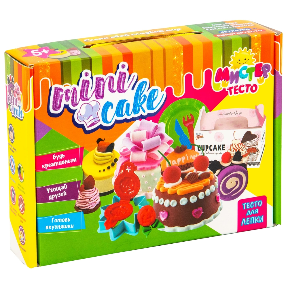 Фото, Видеообзоры набір для творчості strateg містер тісто mini cake 23 елементів (71204)