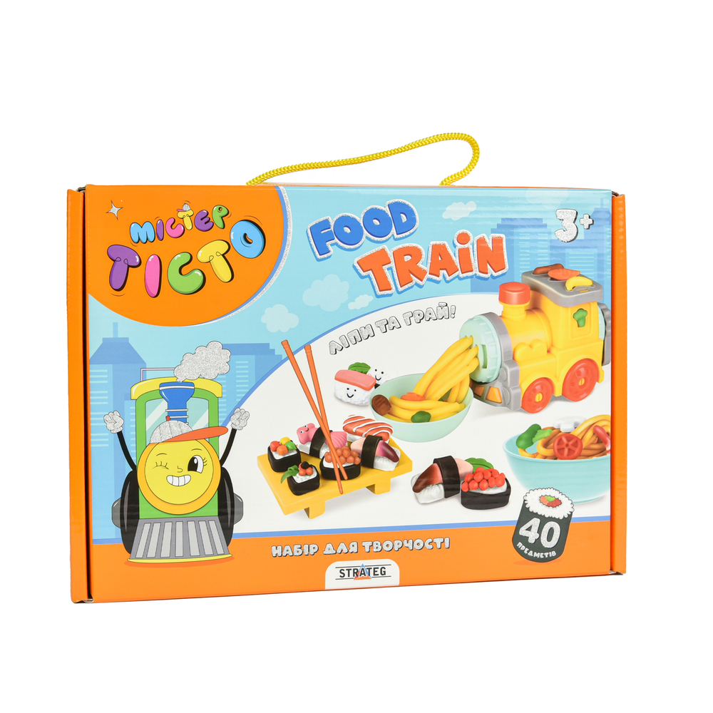 Фото, Видеообзоры набір для творчості містер тісто food train strateg українською мовою (41027)