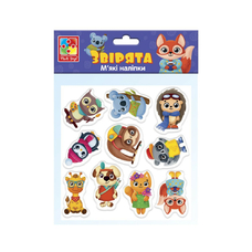Набір для творчості м'які наліпки «Звірята» Vladi Toys VT4210-10
