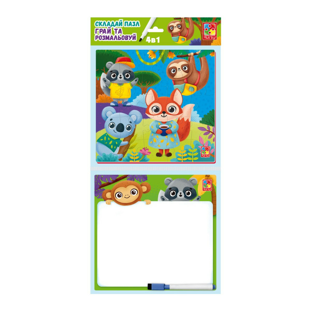 Фото, Видеообзоры набір 4в1 «звірятка» vt2002-03