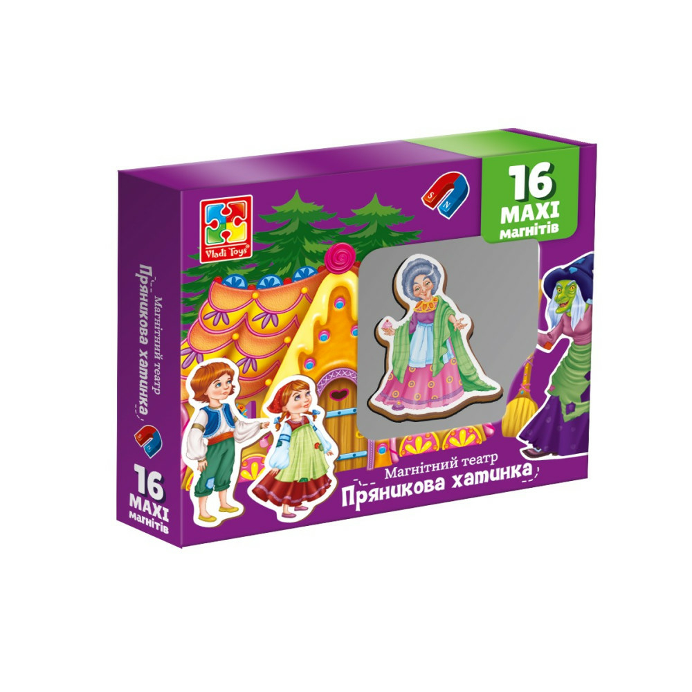 Фото, Видеообзоры магнітний театр «пряникова хатинка» vt3206-54