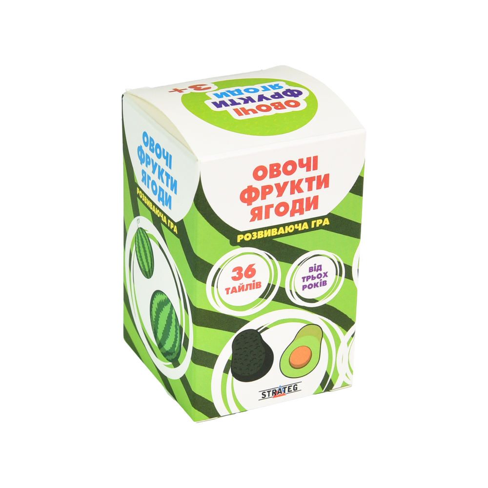 Фото, Видеообзоры настільна гра strateg овочі, фрукти, ягоди розвиваюча українською мовою (30772)