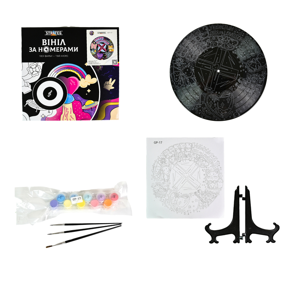 Фото, Видеообзоры вініл за номерами strateg преміум гібіскусовий рай для колібрі розміром 30х30 см (gp-8)